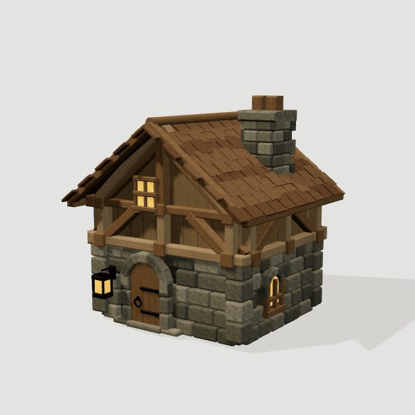 Timber and stone cottage from the procedural collection